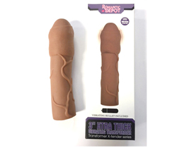 VIP 3 inch Vibrating Penis Extension (Tan)